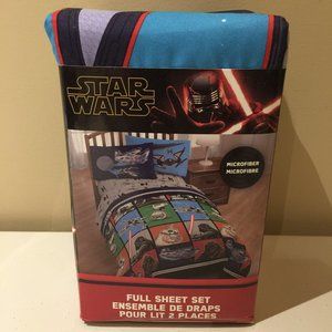 Star Wars Full Sheet Set Disney Microfiber Kids
